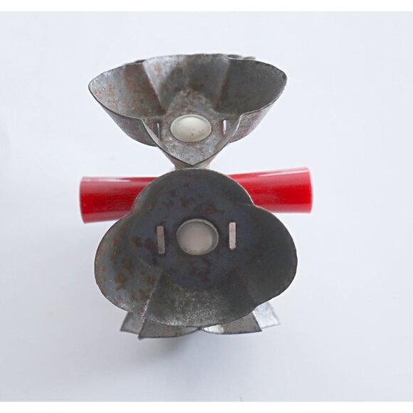 Vintage Kitchen Utensils Wooden Rolling Pin Hand Mixer Androck Product - Picture 6 of 6